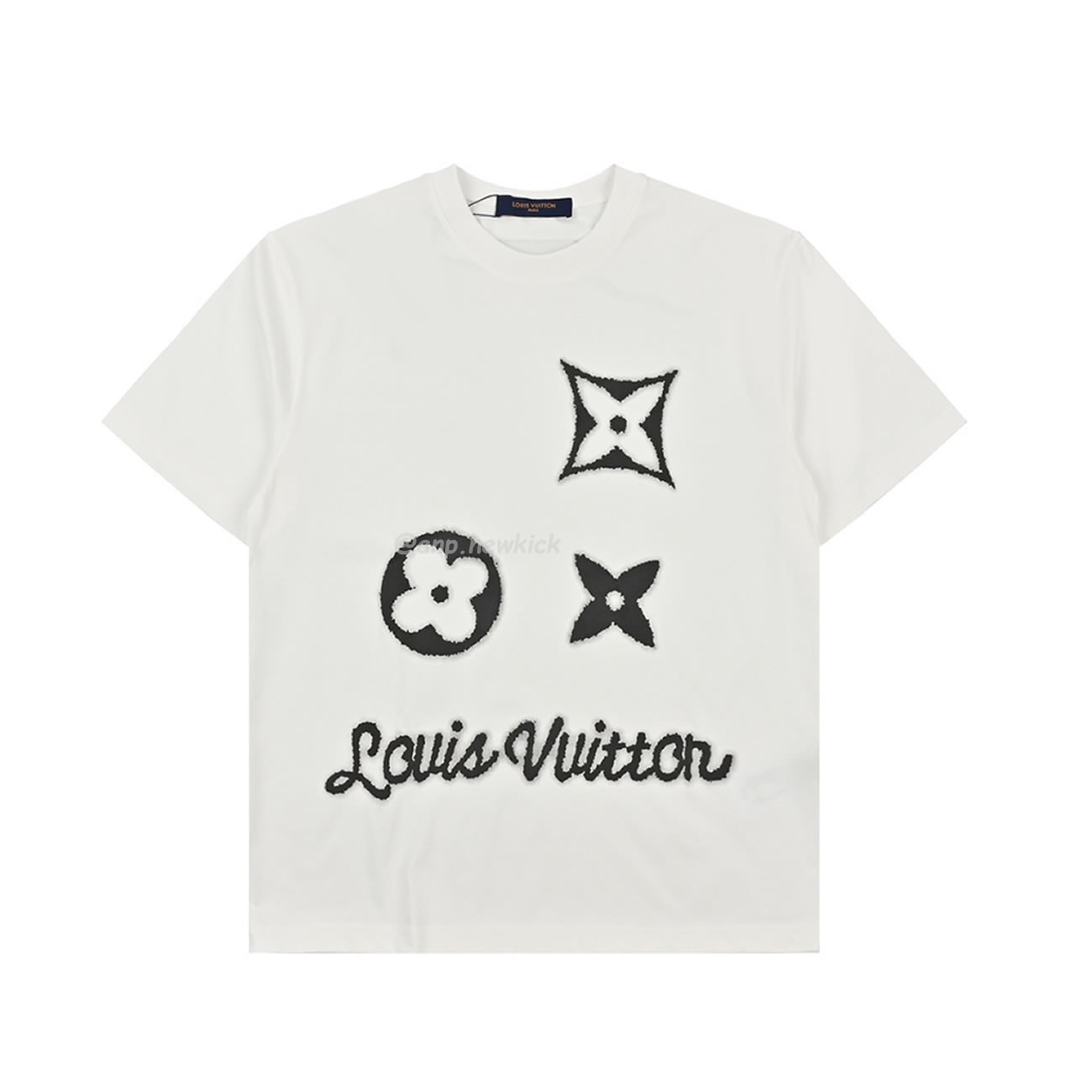 Louis Vuitton 24ss 3d Foam Printed Short Sleeves T Shirt (3) - www.newkick.vip